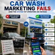 Car wash marketing picture showing how operators turn first-time visitors into repeat customers
