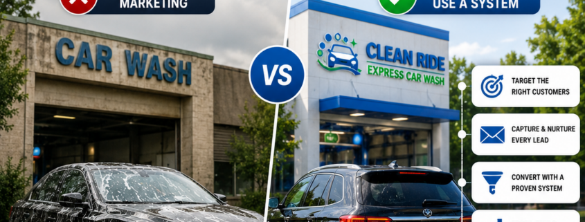 Car wash marketing picture showing how operators turn first-time visitors into repeat customers
